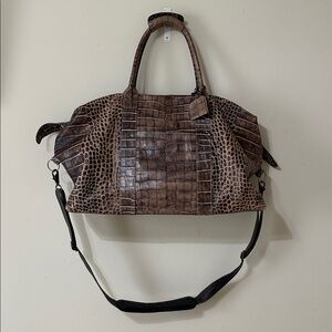 Vintage Dooney & Bourke Brown Croco Nile Bag